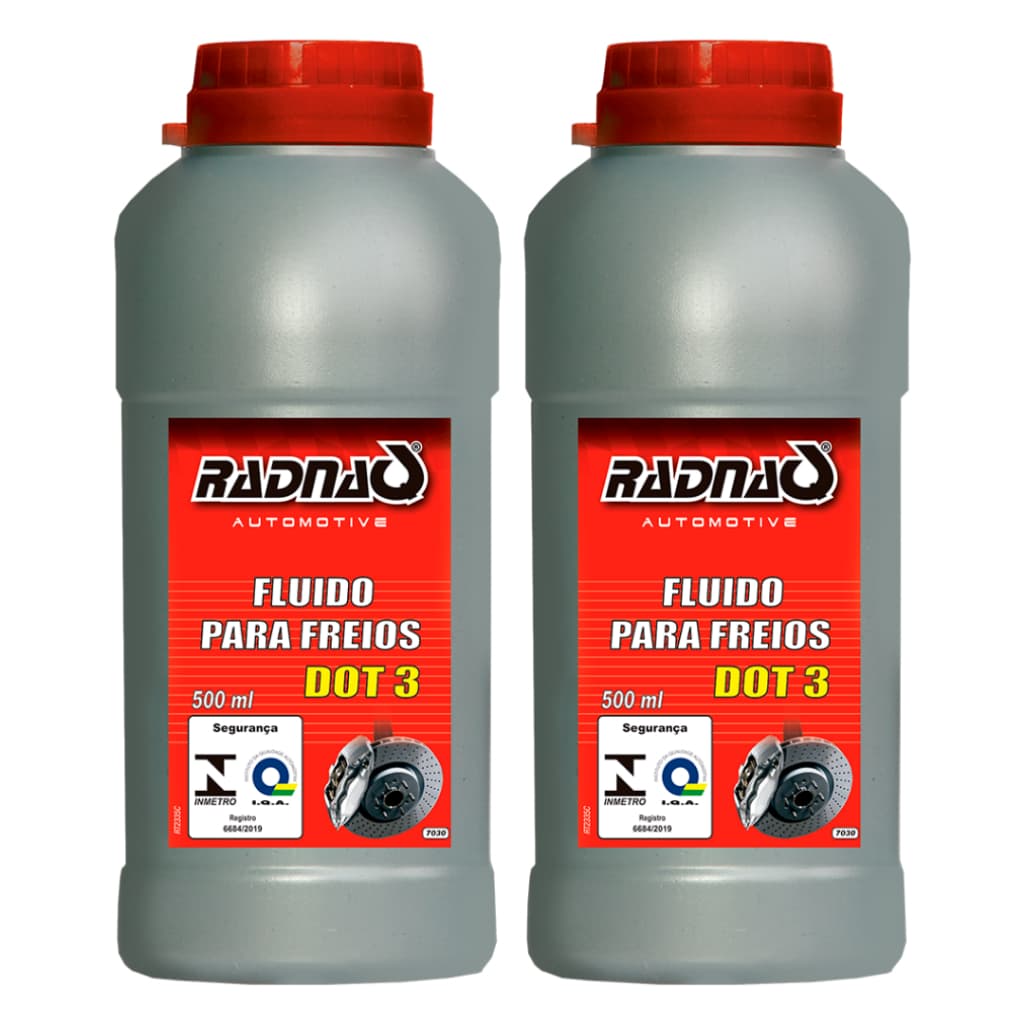 Kit Com 2 Unidades Fluido De Freio Dot3 500ml Original