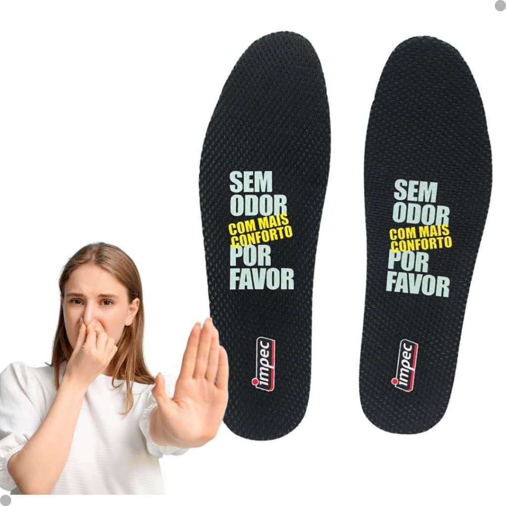 Palmilha Anti Odor Para Tênis Sem Chulé + Conforto Tamanhos Recotáveis Uniseex Para Todo Tipo De Calçado
