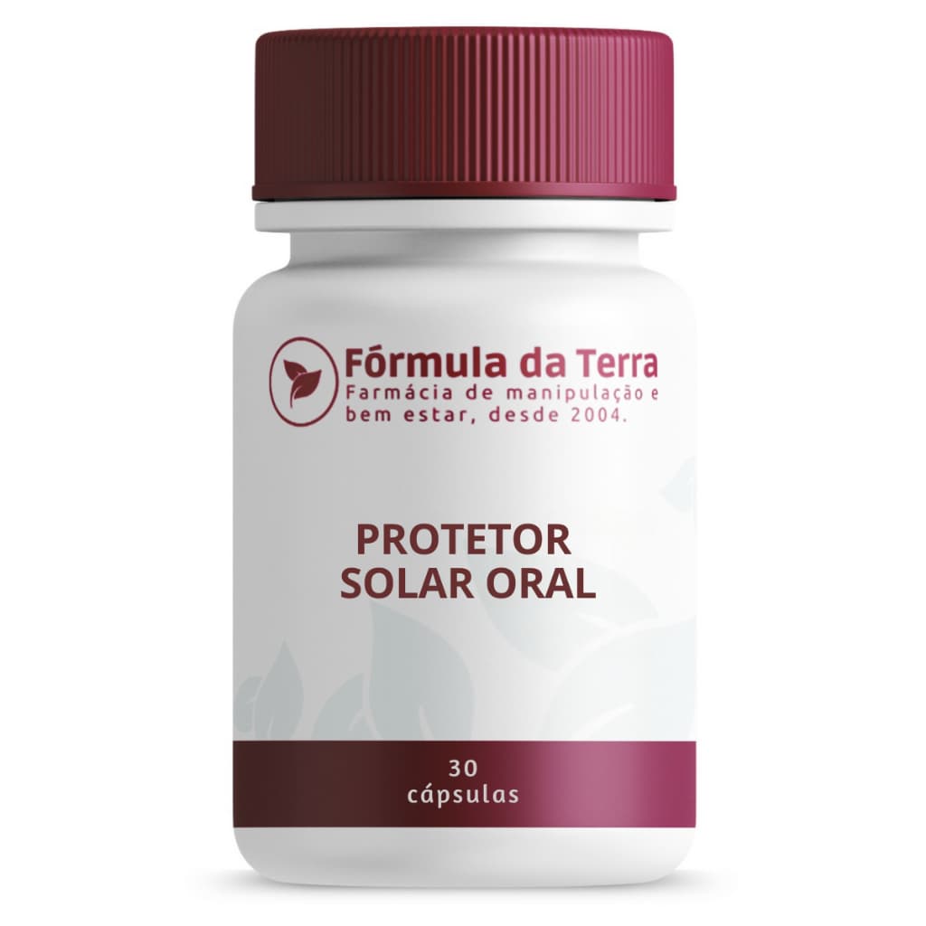 Protetor Solar Oral - Frasco com 30 cápsulas - Para os dias de Sol intenso