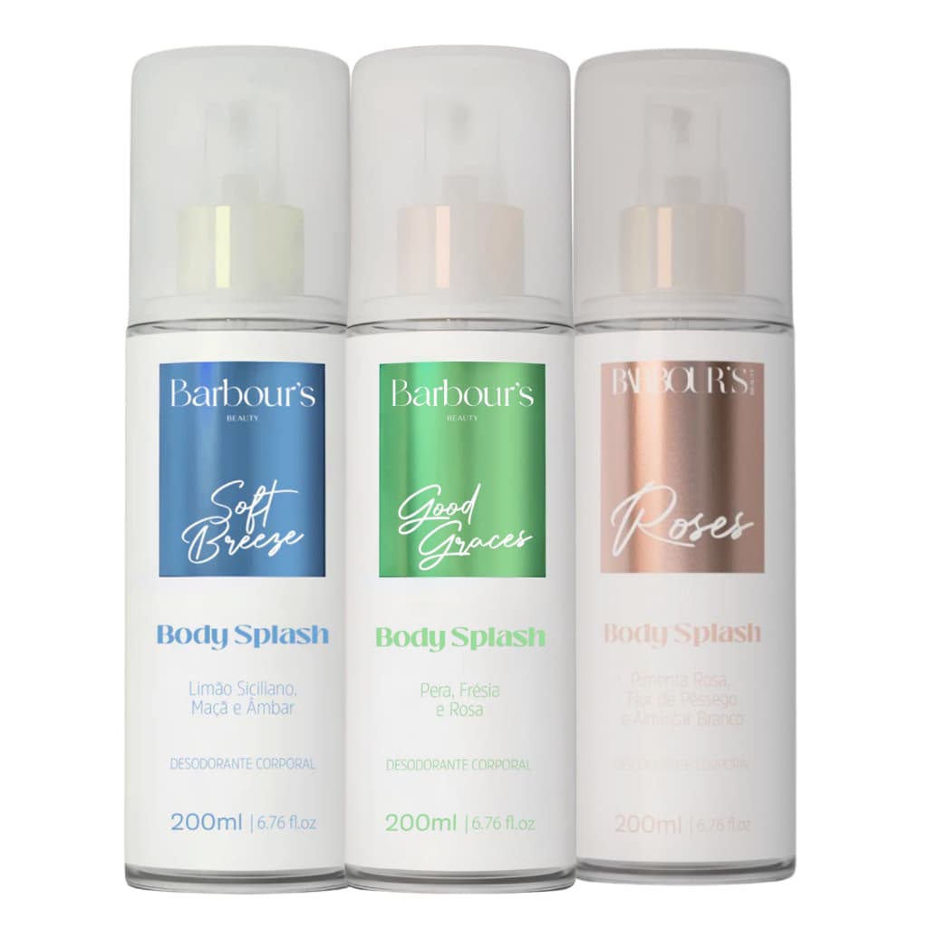 Kit 3 Body Splash Good Graces Soft Breeze Roses 200ml Barbours