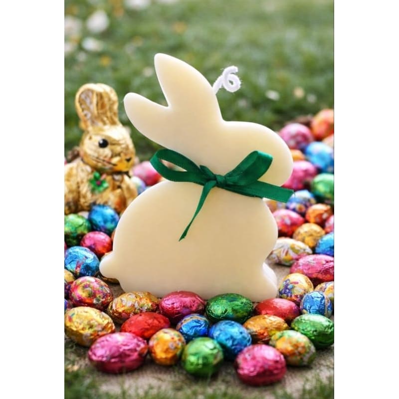Lembrancinha vela aromática coelhinho 120g🐰 11cm