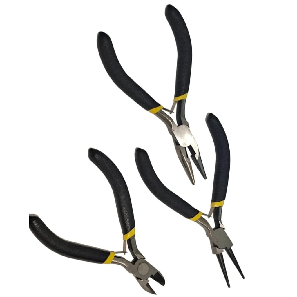 Kit 3 Alicates De Joias, Bijuerias, Artesanato Pescaria, Jardinagem super resistente