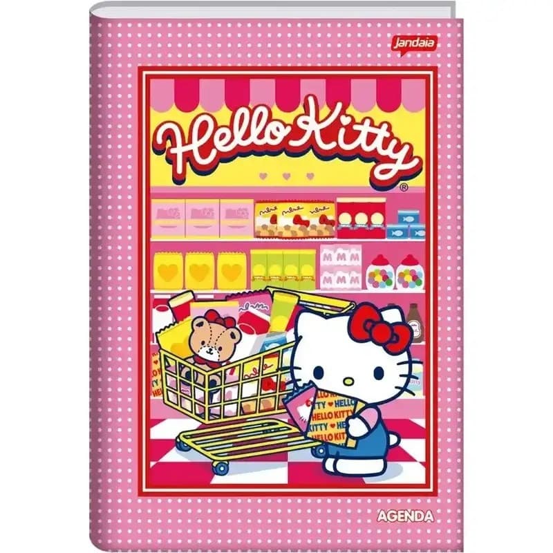 Agenda Escolar Hello Kitty Permanente Brochura Capa Dura Modelo 2026