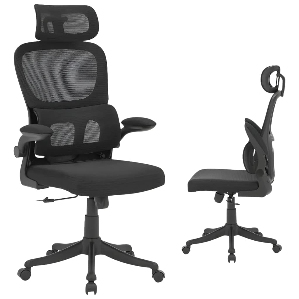 Cadeira Giratória Ergonômica Ajustável Confortável para Escritório / Home Office Apoio de Cabeça