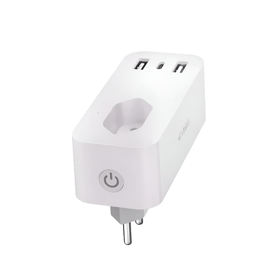 SMART PLUG Tomada Inteligente 10A Wi-Fi Tuya Smart Life App Control Alexa Google Home Casa Cozinha