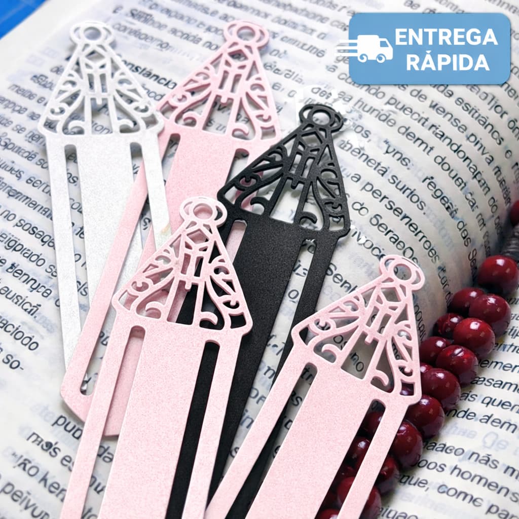 Marcador de Página Decorativo – Kit com 3 Unidades