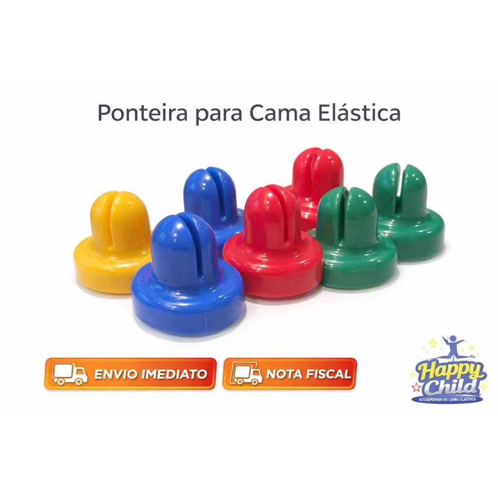12 Ponteiras Para Cama Elástica / Pula Pula Coloridas
