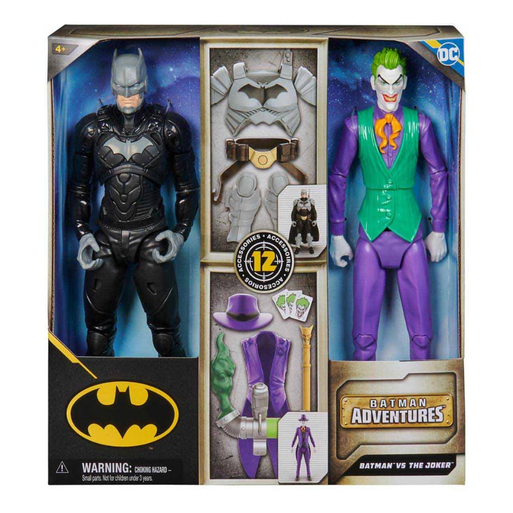 Pack 2 Bonecos Batman Vs Coringa 30cm Batman Vs Coringa