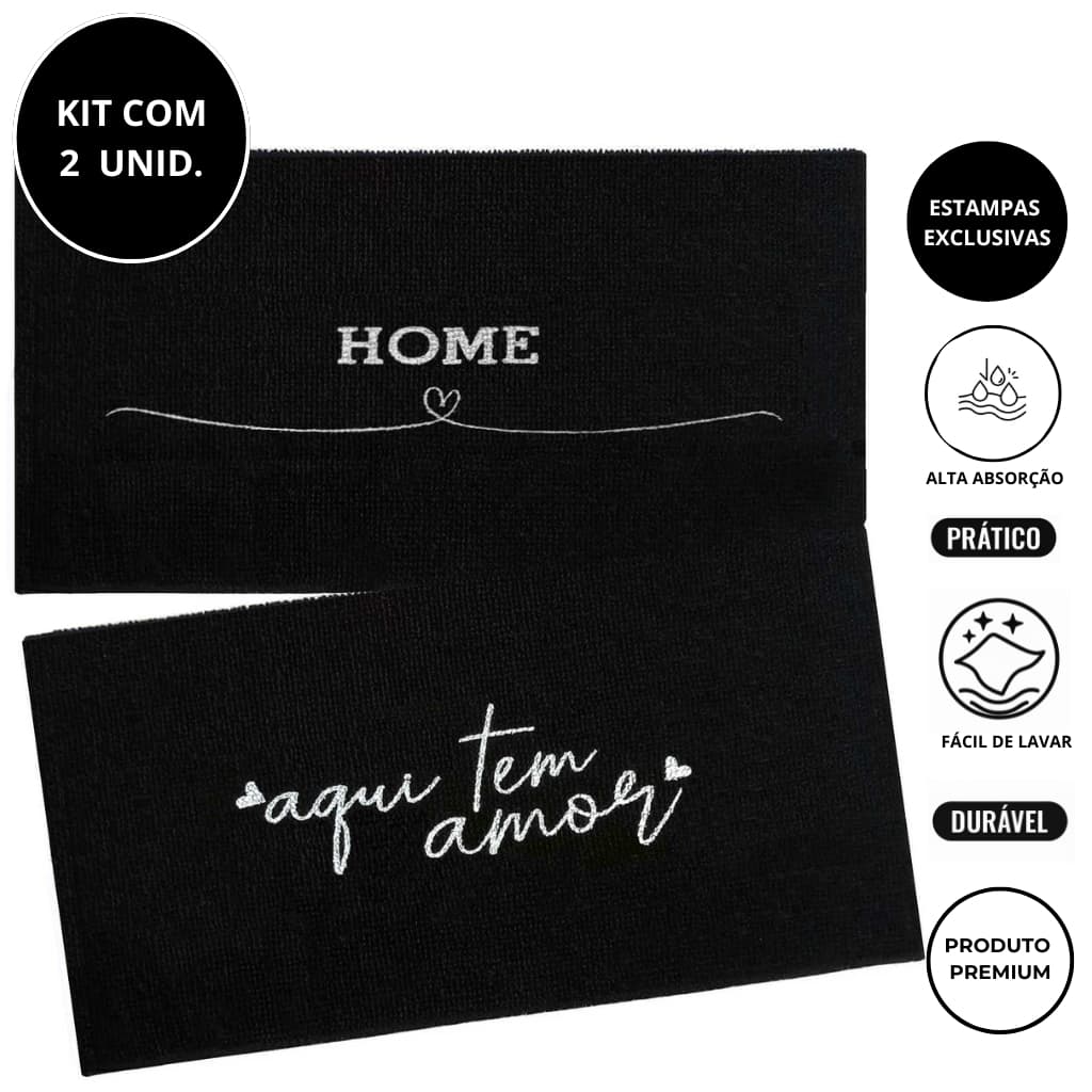 Kit 2 Pano de Microfibra Paninho para Pia Cozinha e Limpeza Multiuso Panos Estampado 30cmx30cm