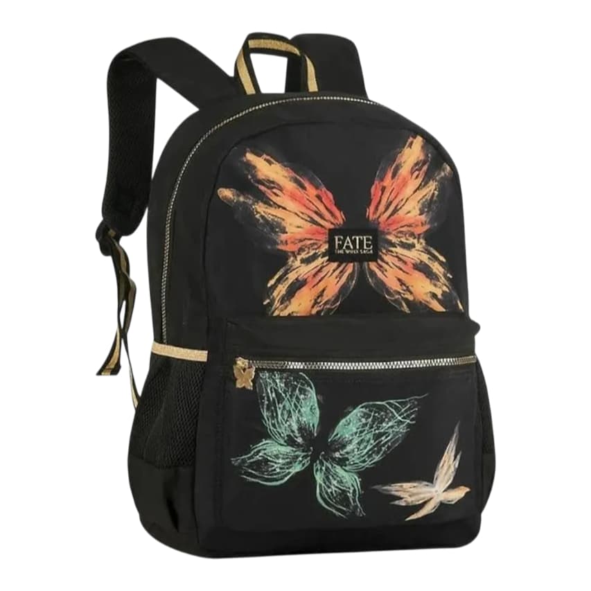 Mochila de Costas Juvenil Winx Escolar Reforçada com Espaço para Notebook Fate The Winx Clio