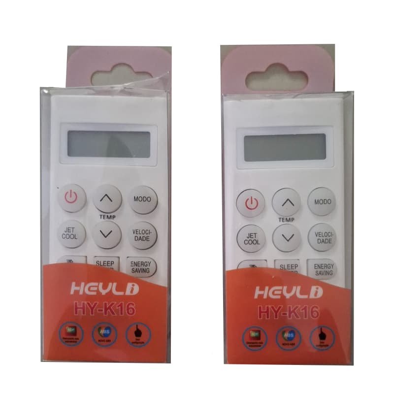 kit com 2 controle para ar condicionado compativel HY-K16 c/lg varias marcas.
