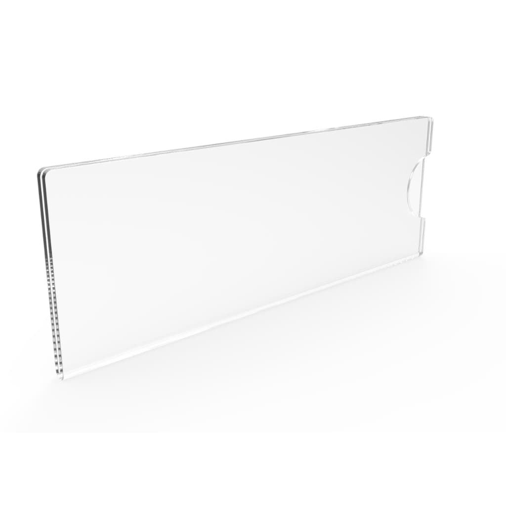 Porta Etiqueta 5x8cm Parede Kit Com 100 Unidades Cristal (ACOMPANHA DUPLAFACE)