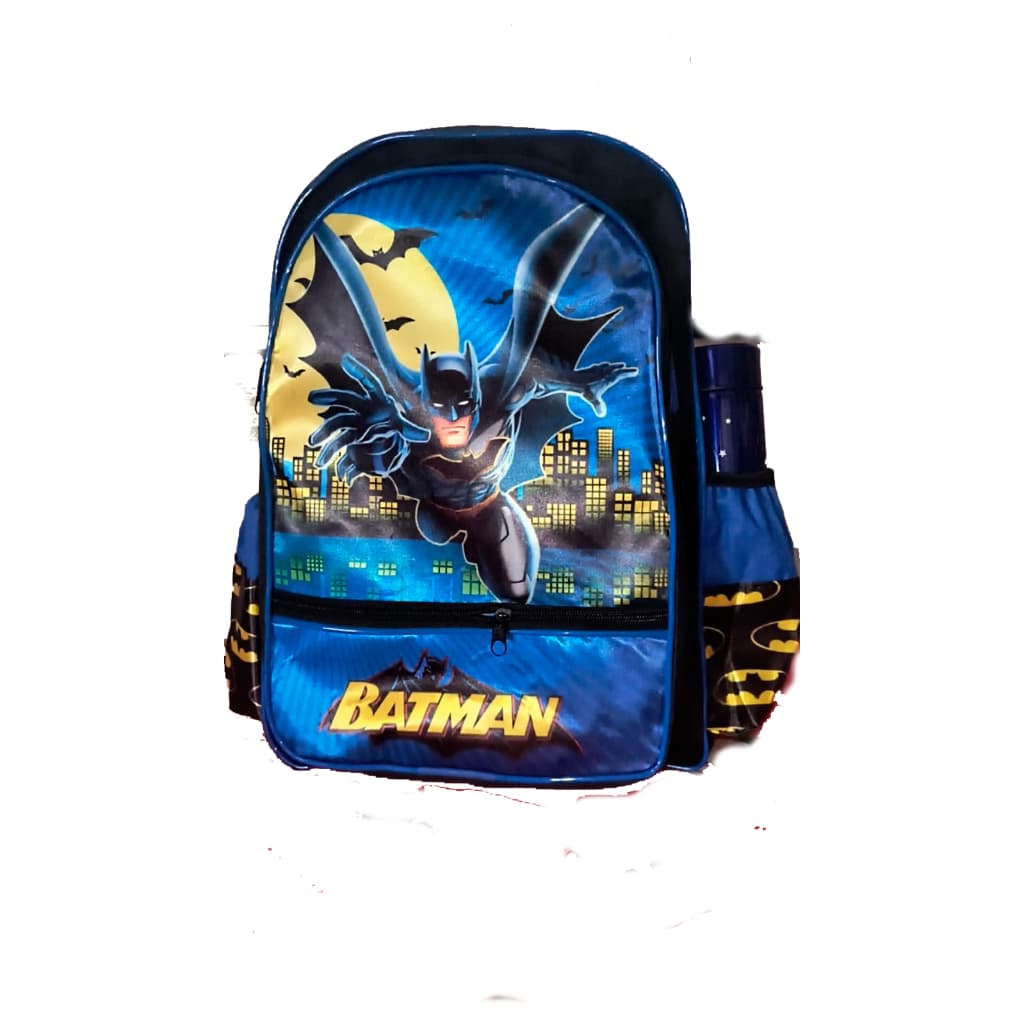 Mochila Escolar Infantil Grande Batman e Capitão America