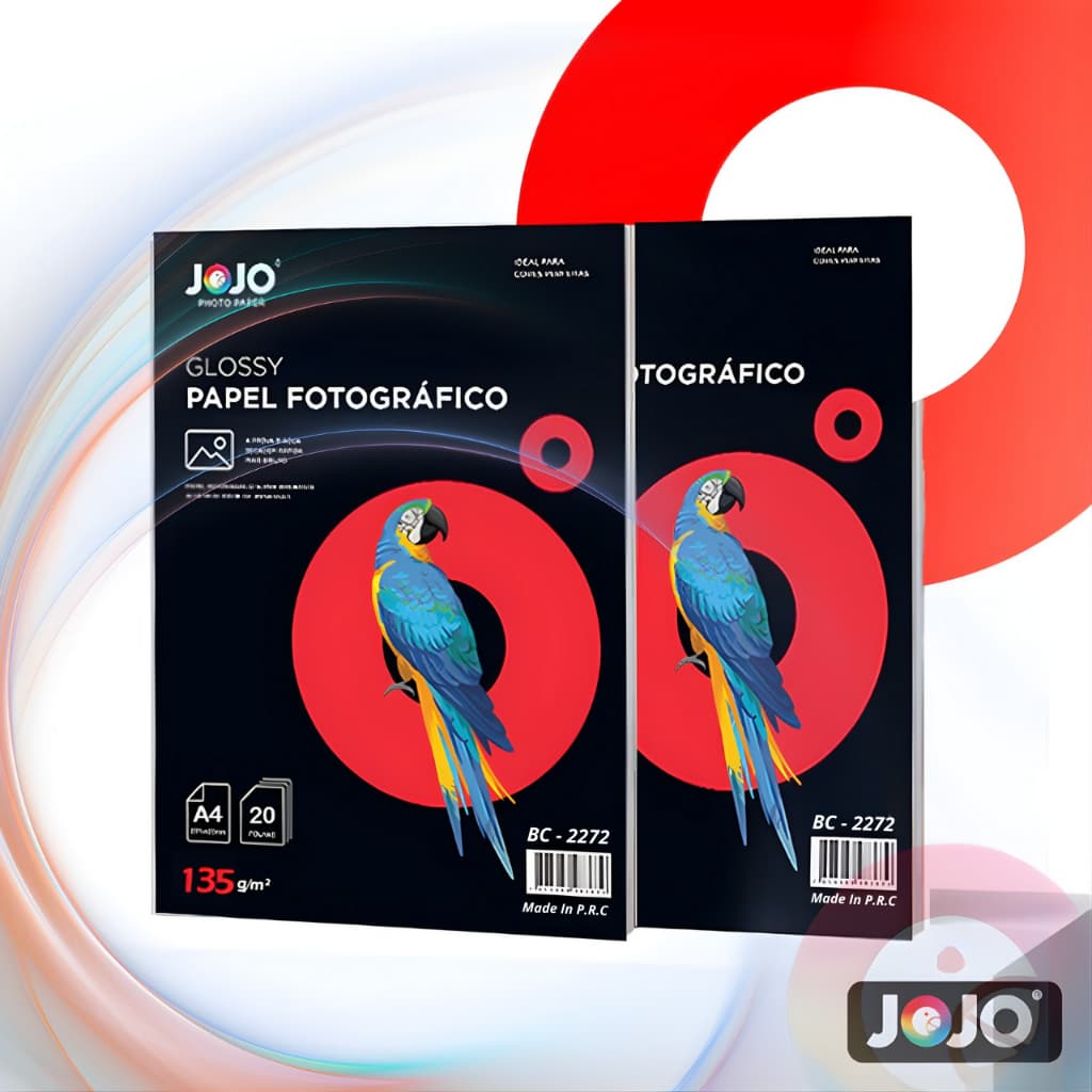 Papel Fotográfico 135g Glossy Brilhante A4 Premium A prova d'água para Jato de Tinta