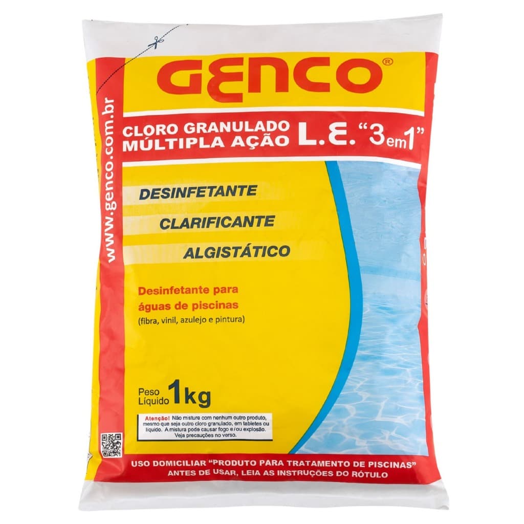 3 em 1 genco limpeza de piscina