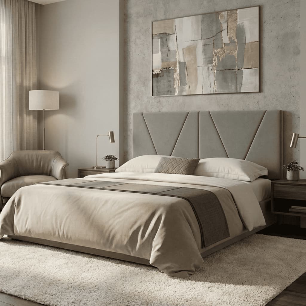 Cabeceira de Cama Box Painel Casal King 1,95 cm Quarto Nobre Moviano Tecido Veludo Cores