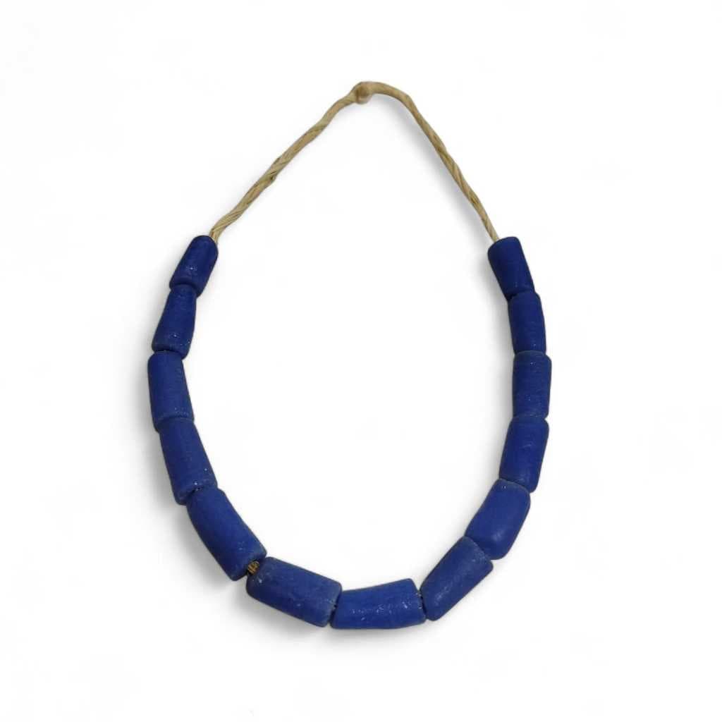 COLAR AFRICANO - CONTAS AZUL