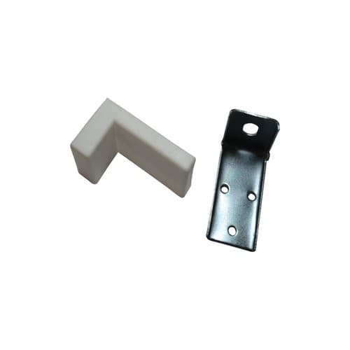 Cantoneira Reforçada Aço Branco 20mm X 40mm Metalfixe Suporte Para Prateleira E Móveis L Com 2 Furos