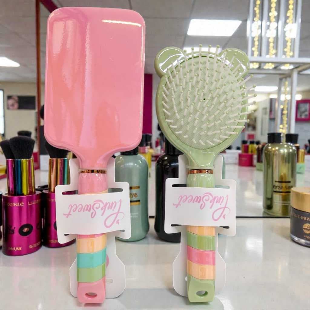 Escova para Cabelos ursinho Modelo Prancha Cerdas Macias para todos os tipos de cabelo