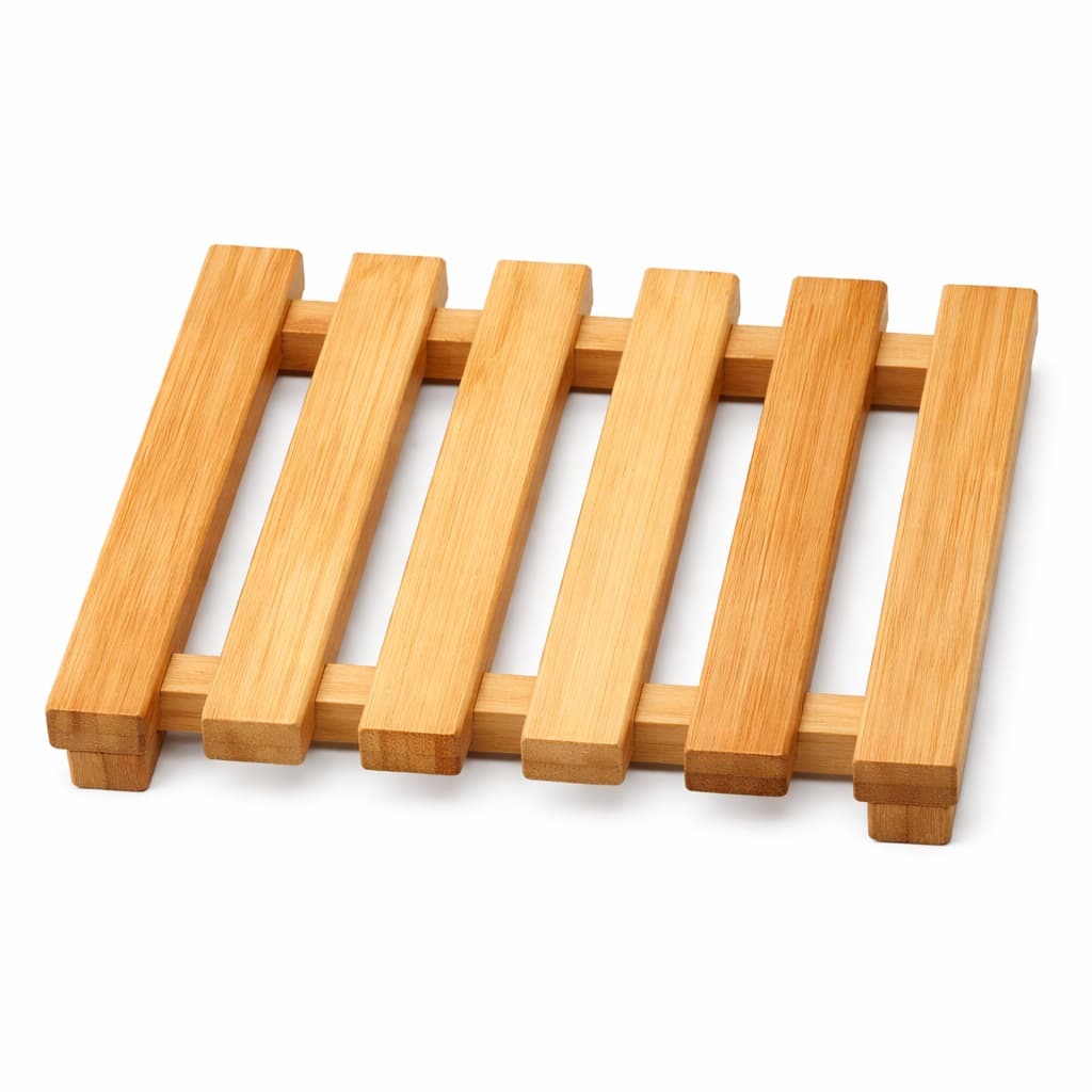 Descanso de Panela de Madeira Quadrado 20cm | Ideal para Panela Quente para Cozinha e Travessa