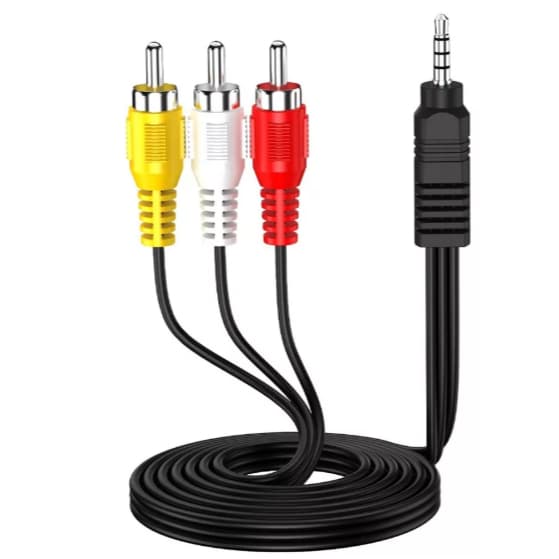 Cabo De Audio Video P2 3.5mm X 3 Rca Macho 1,0 metros