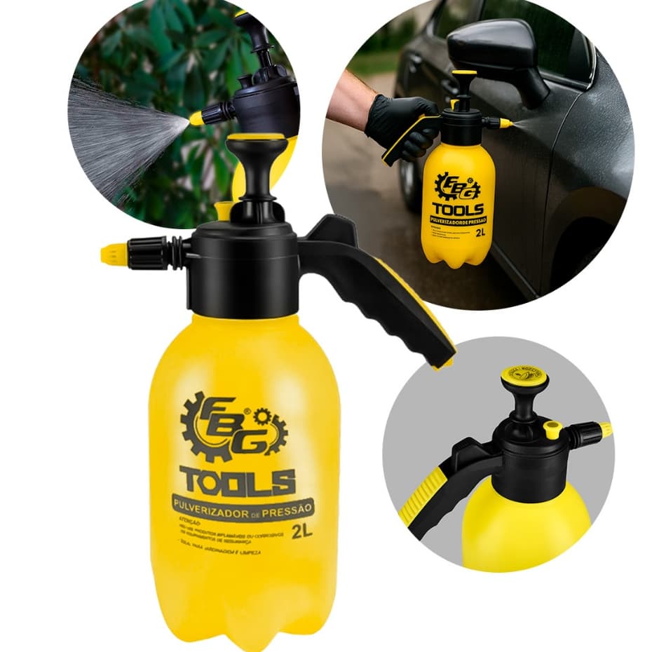 Pulverizador de Pressão 2L Manual Profissional  Plástico resistente