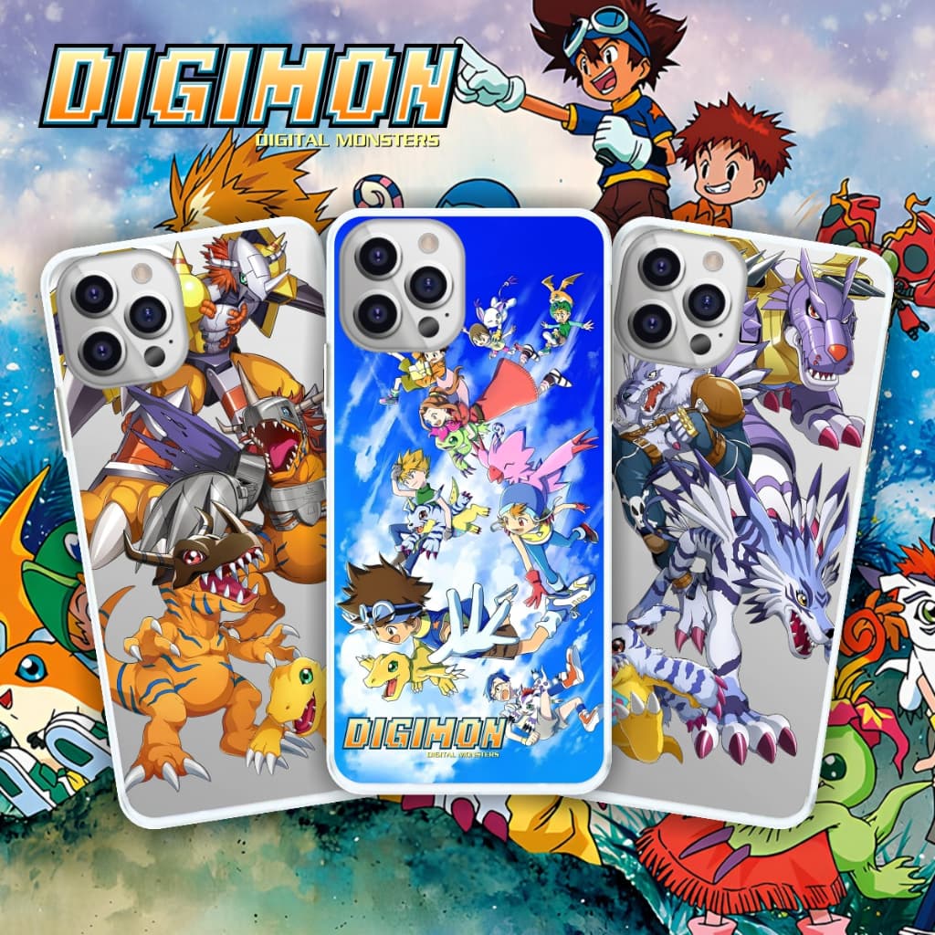 Capinha DIGIMON ANIME Digimon GABUMON AGUMON PATAMON Capa de Celular