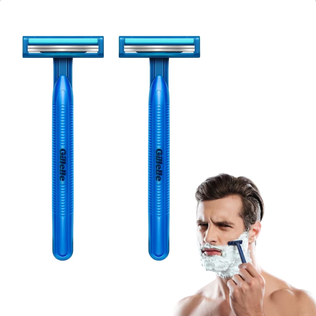 Aparelho De Barbear Gillette Utra-Grip Prestobarba Lubrificante 2 Pares
