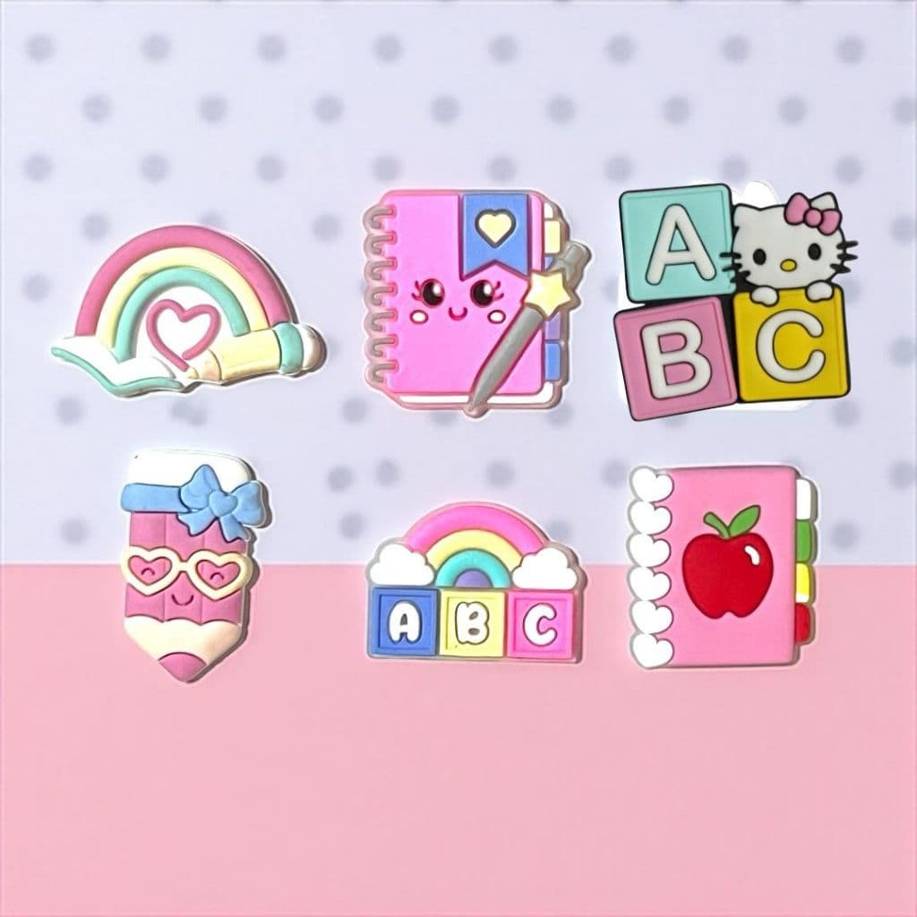 Kit Especial Escolar 12 Unidades Apliques Emborrachados
