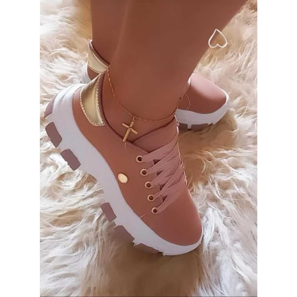TENIS PLATAFORMA FEMININO NA MODA PARA O DIA DIA