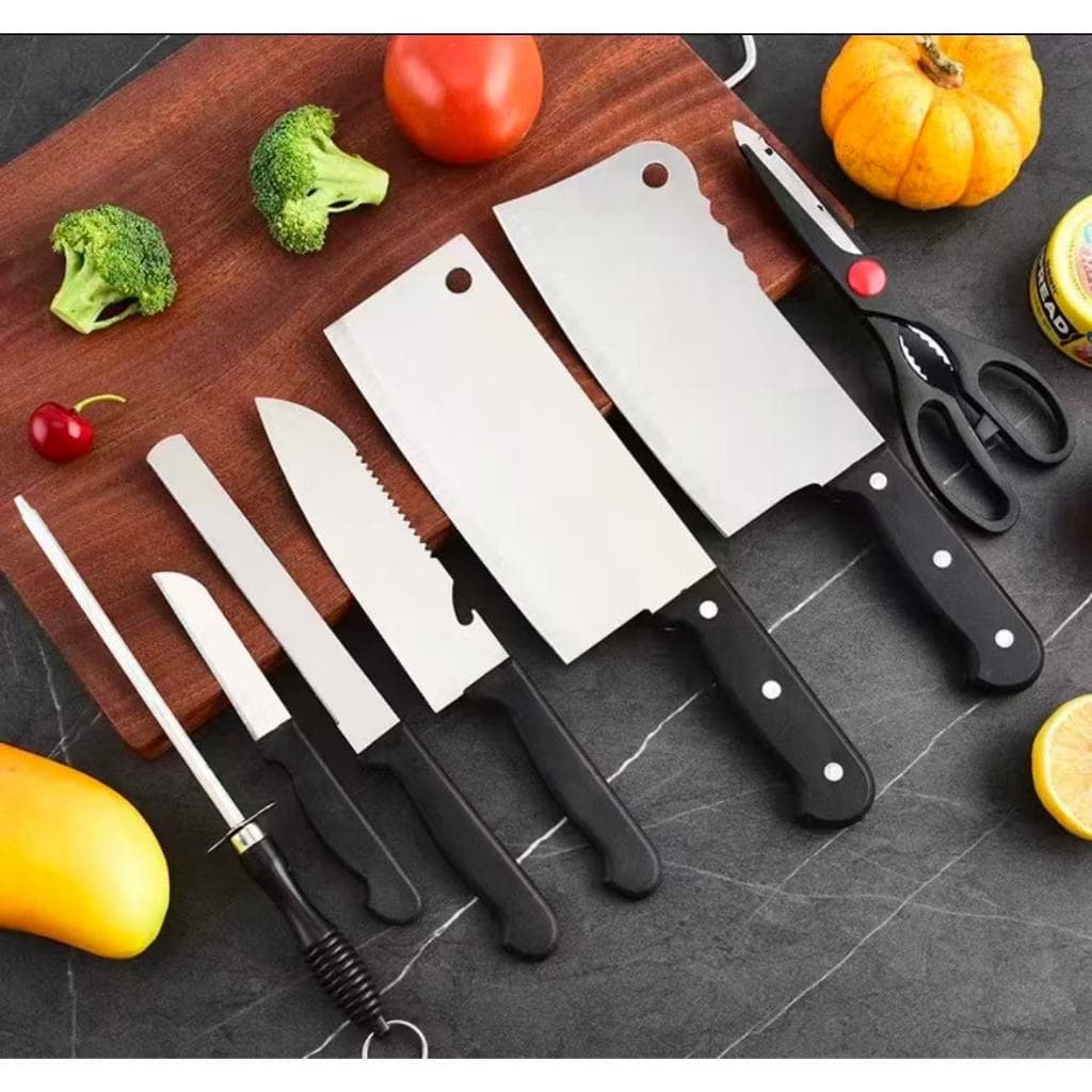 Kit de facas de cozinha com afiador