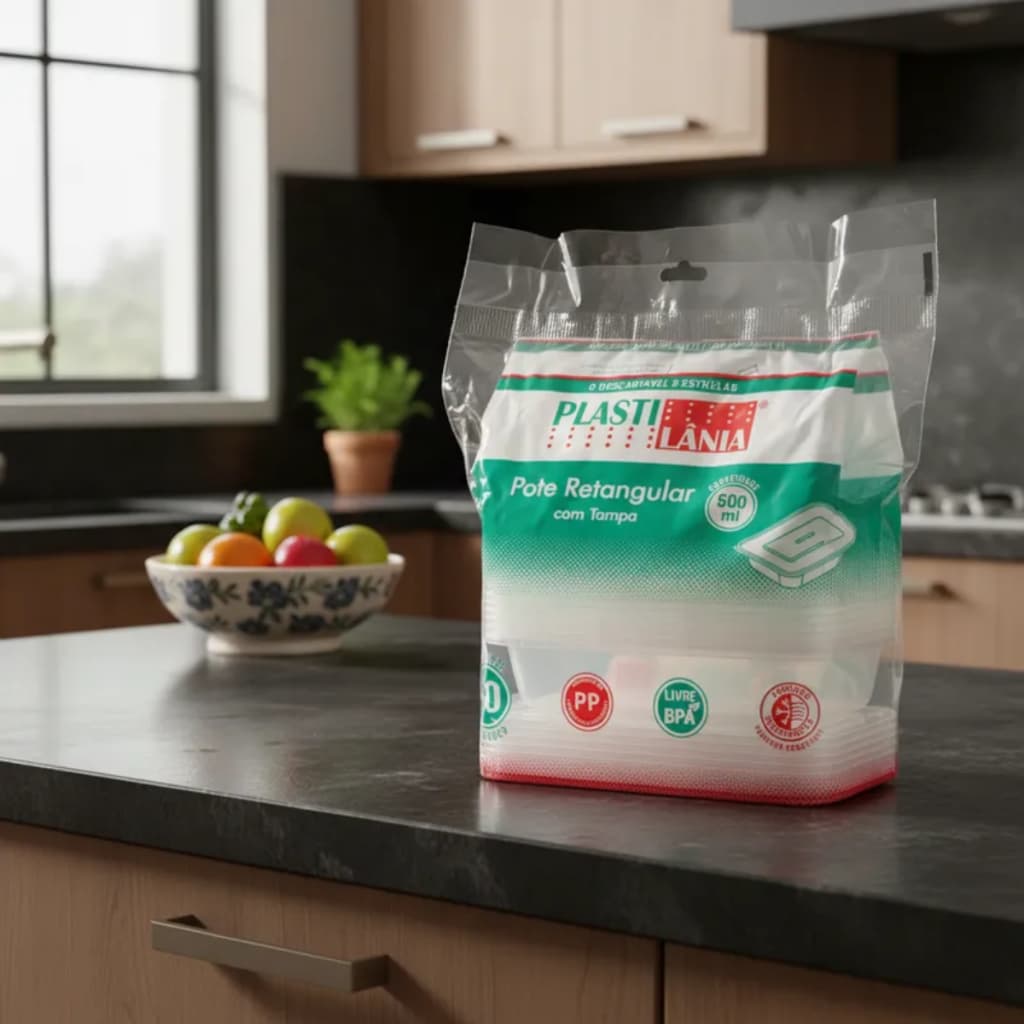 OFERTA ESPECIAL - POTES DESCARTAVEIS ARMAZENAGEM DE ALIMENTOS MARMITA FITNES
