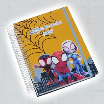 Agenda escolar 2027, agenda personalizada em qualquer TEMA, agenda escolar infantil infinita