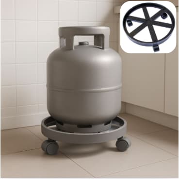 Suporte Botijão Com Rodinhas Galão e Vaso