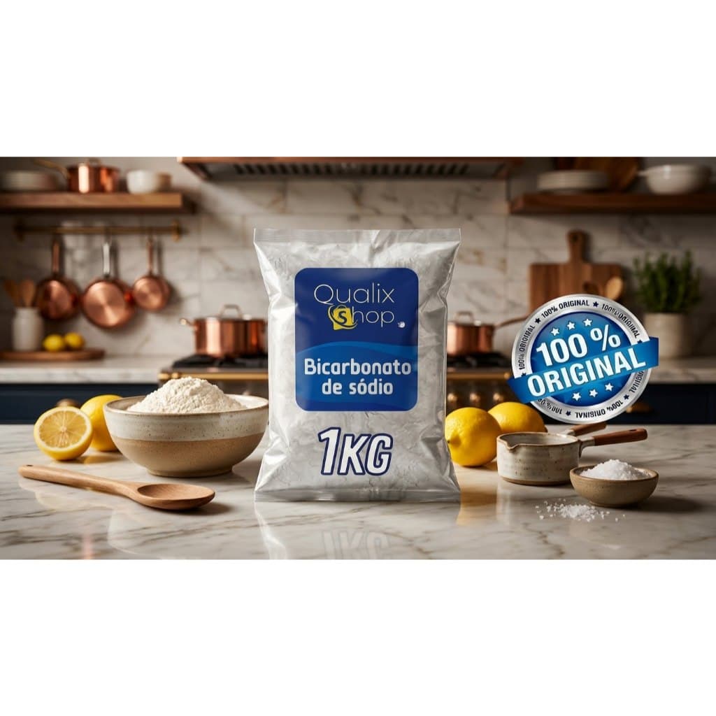 Bicarbonato de Sódio 100% Puro | 1Kg ou 500g | Limpeza, Odor e Uso Doméstico
