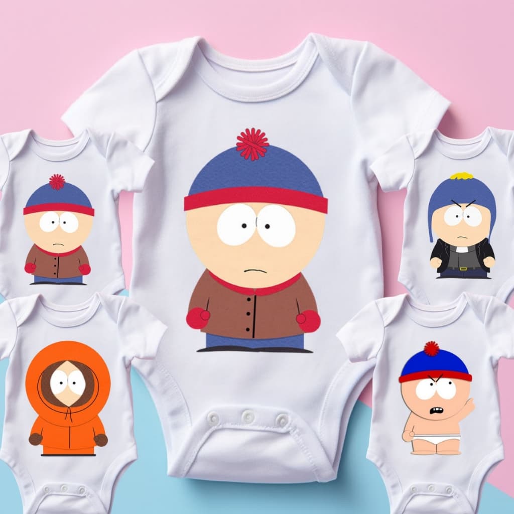 Body Infantil para bebê com Tema South Park
