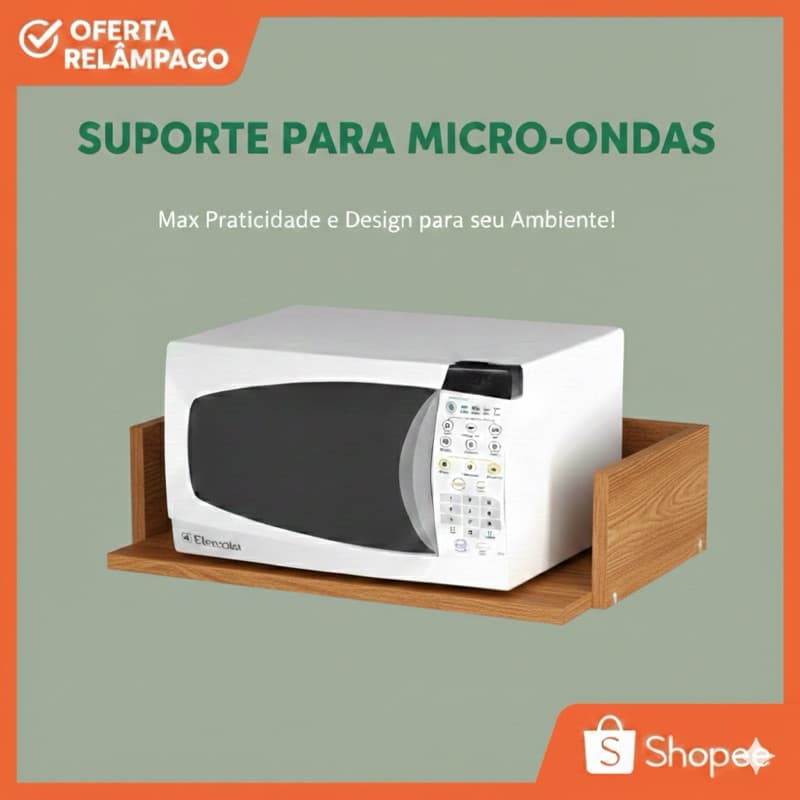 Prateleira de Microondas e Forno elétrico