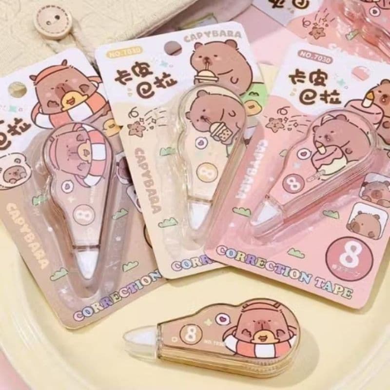 Fita Corretiva Capivara Kawaii 8m - Modelo Sortido/Aleatório