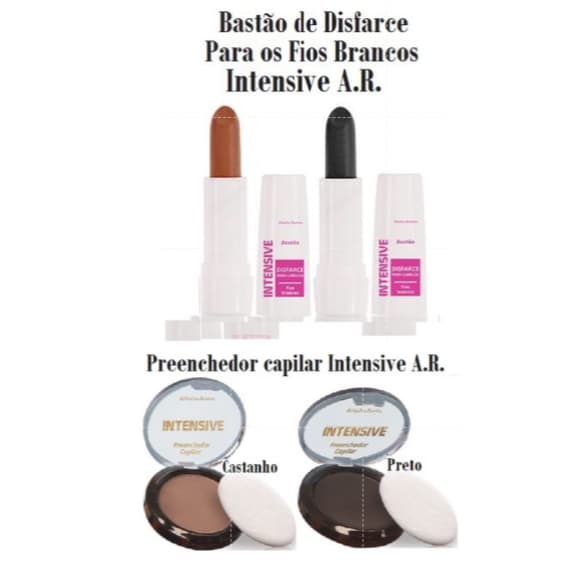 Disfarce para cabelos Brancos em bastão ou Preenchedor capilar em pó Intensive  Abelha Rainha