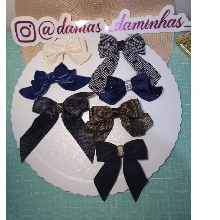 Laço Feminino Coleção Glamour Unique- Laços Exclusivos. Laço com brilho para meninas, jovens e mulheres.