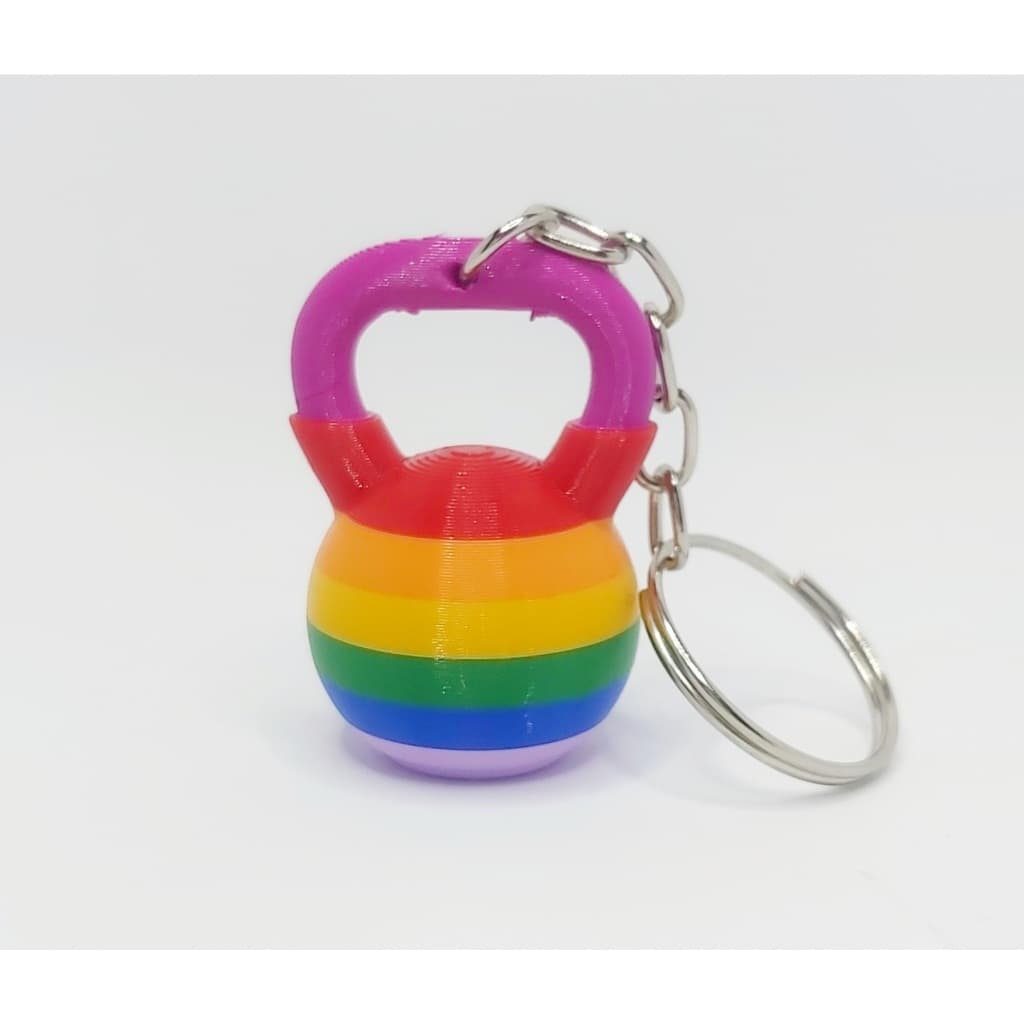 Chaveiro formato Kettlebell várias cores