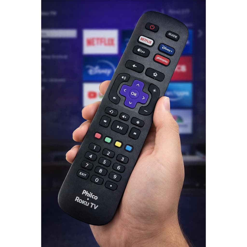 Controle Remoto ROKU Compatível com as marcas ( TCL, AOC, PHILCO , SEMP, PHILIPS ,BRITANIA , MULTI )