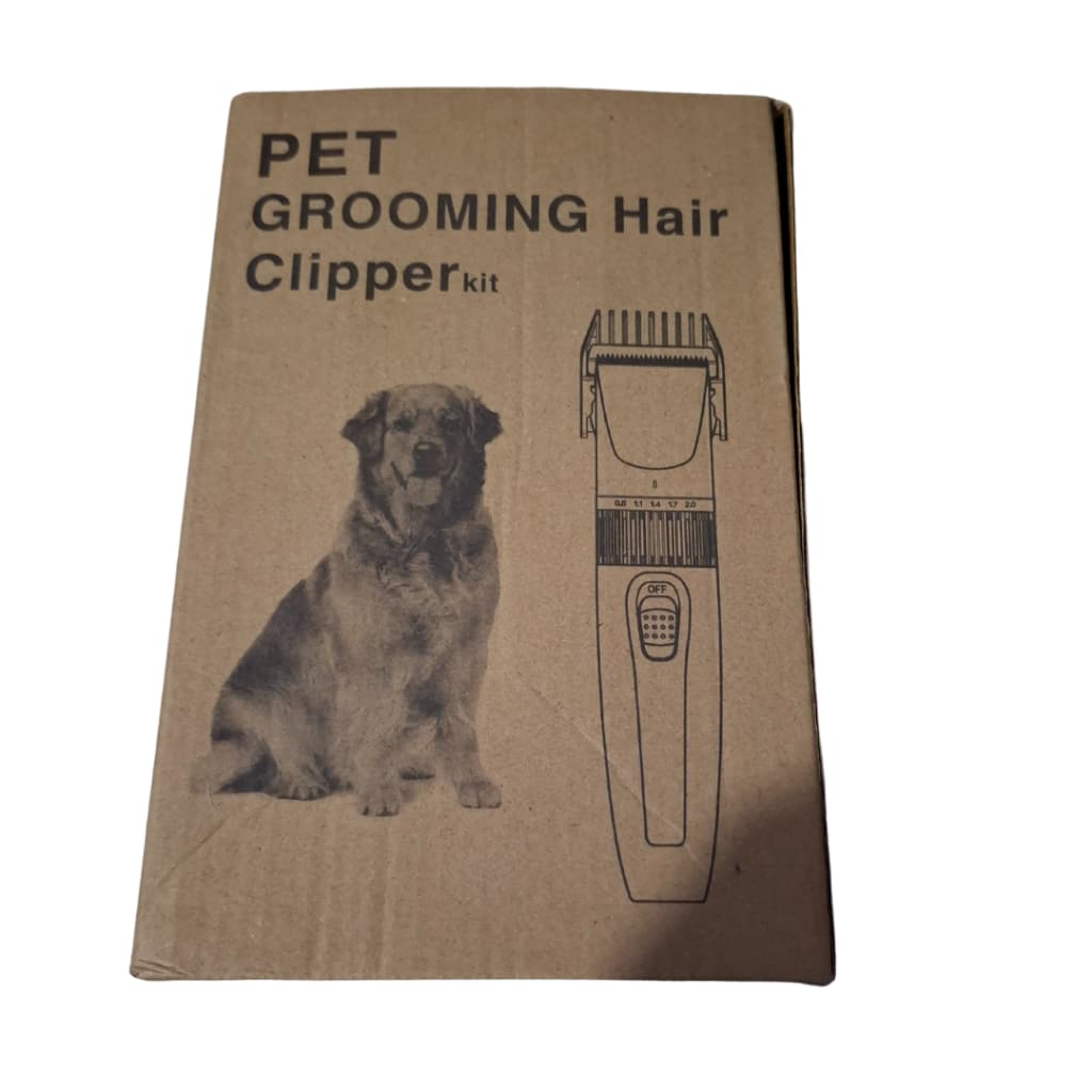 Máquina de Tosa para Pets Recarregável – USADA – Kit com Pentes para Cães