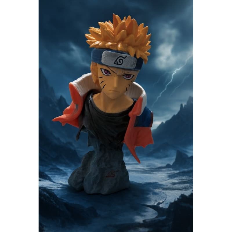 Busto Naruto Clássico - Possessão Inicial da Nove Caudas | Colecionável Raro