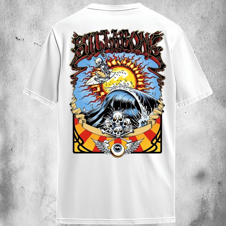 Camiseta Algodão Masculina Básica T-Shirt Unissex BILLABONG Tendencia Lançamento Verão