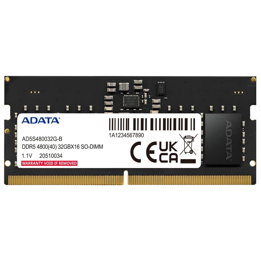 Memória RAM, DDR5, 8GB, 4800MHz, CL 40, Notebook - ADATA
