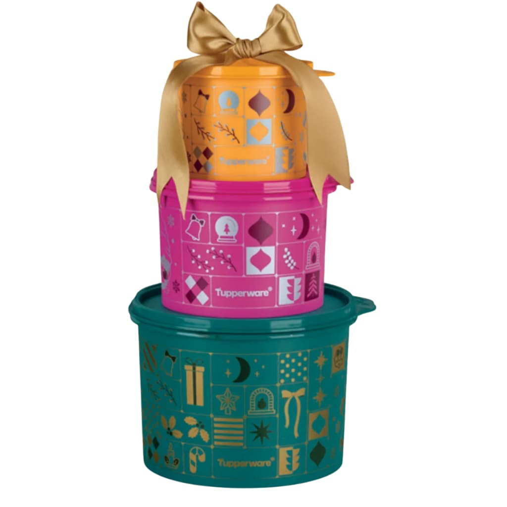 Tupperware Kit Caixa Decorada Encanto de Natal