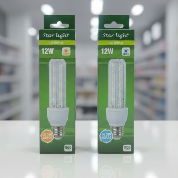 Lâmpada Led Eletrônica Milho 12w -  3000K 6000K