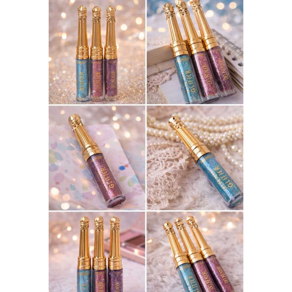 Delineador De Olhos em Glitter  Líquido Com Brilho Carnaval