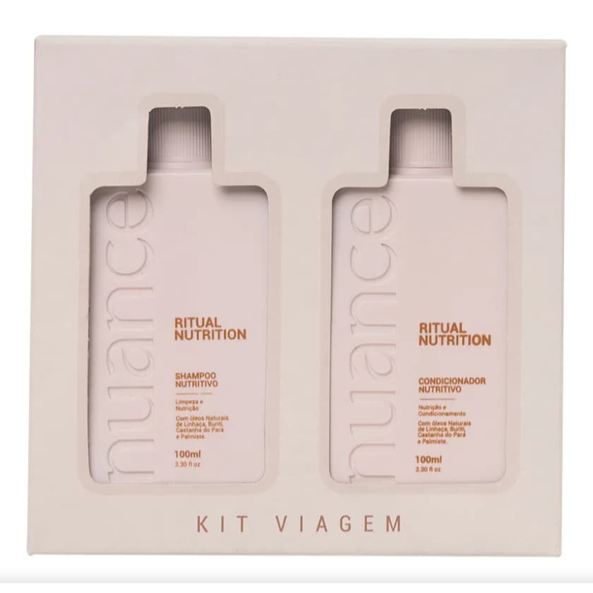 Kit Viagem Nuance Ritual Nutrition Shampoo e Condicionador 100ml